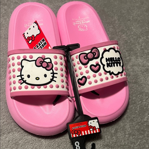 Hello Kitty Pink  Slide Sandals - Picture 1 of 7